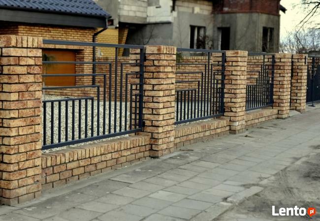 Ogrodzenia klinkierowe, z bloczków łupanych-cała Wielkopolsk