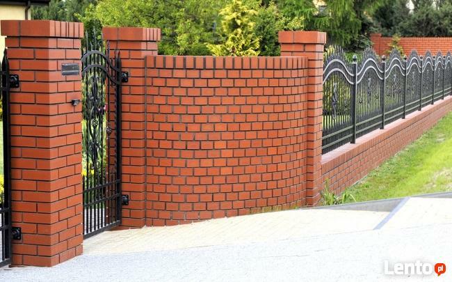 Ogrodzenia klinkierowe, z bloczków łupanych-cała Wielkopolsk