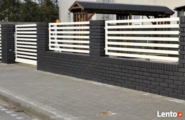 Ogrodzenia klinkierowe, z bloczków łupanych-cała Wielkopolsk