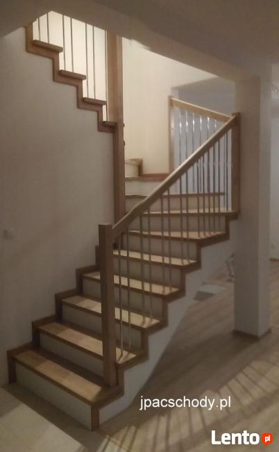 SCHODY DREWNIANE SAMONOSNE I NA BETON
