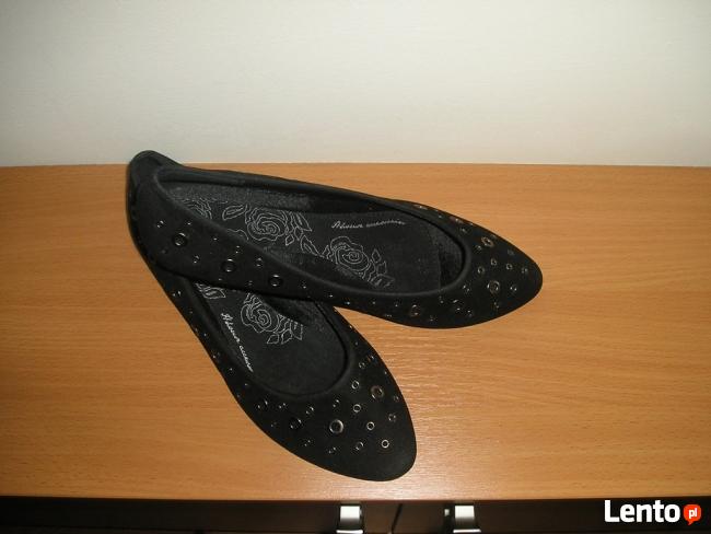 nowe czarne baleriny 38 24cm. House