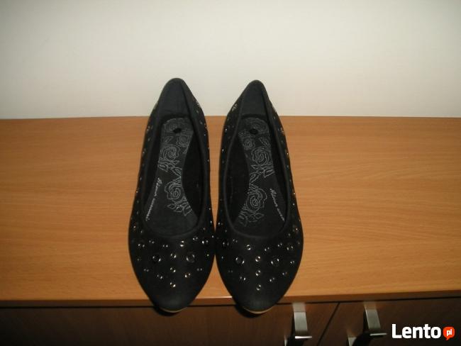 nowe czarne baleriny 38 24cm. House
