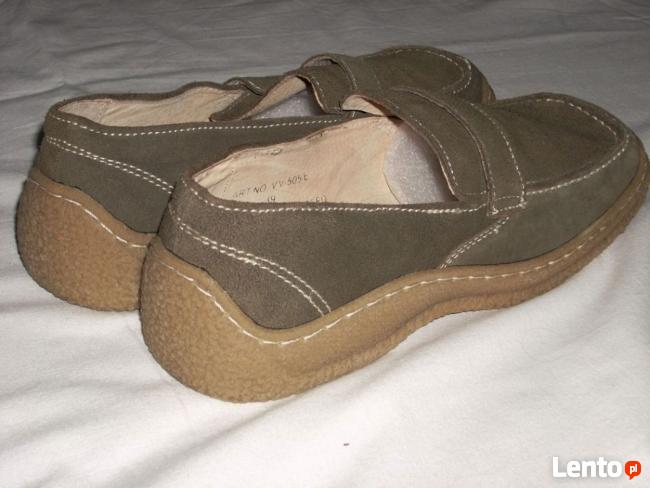 Skórzane Półbuty Gruba Podeszwa NOWE 39 39,5
