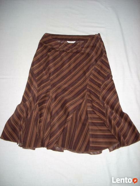 GEORGE spódnica Paski Sztruks Cauntry Vintage38 40