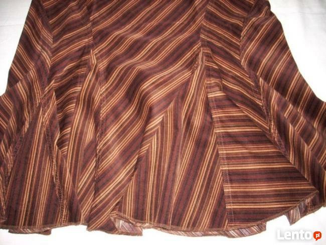 GEORGE spódnica Paski Sztruks Cauntry Vintage38 40