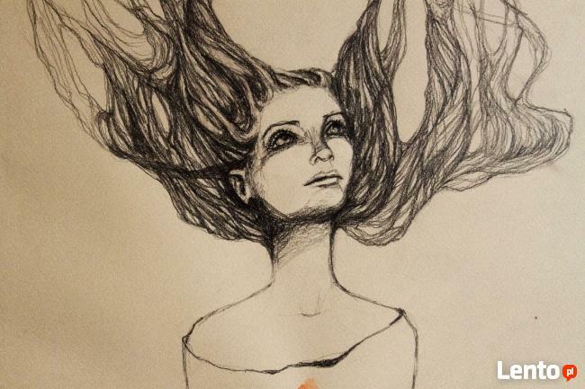 Rysunek ołówkiem CIEPŁO artystki plastyka Adriany Laube