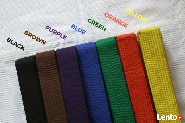PAS / OBI do Judo Karate Ju Jitsu - RÓŻNE KOLORY - bez haftu