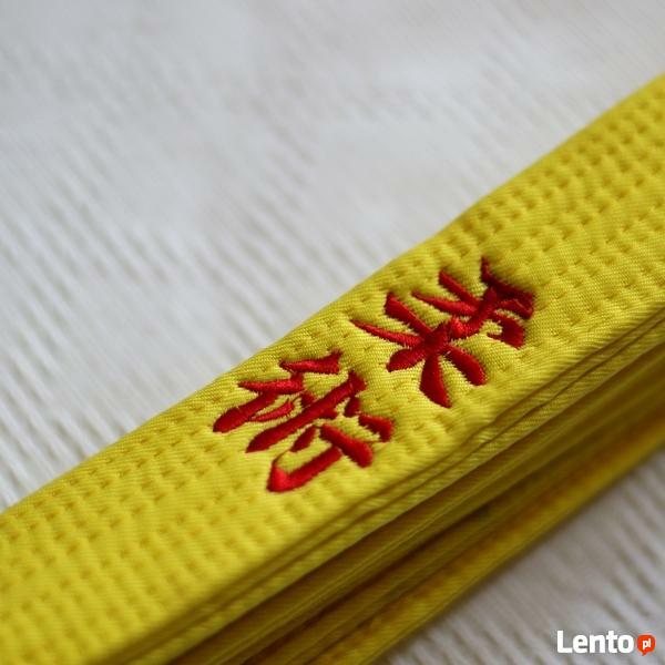 PAS / OBI do JU JITSU - ŻÓŁTY - HAFT
