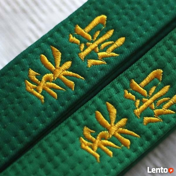 PAS / OBI do Ju Jitsu - ZIELONY - haft