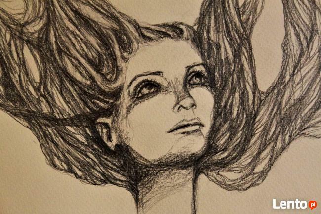 Rysunek ołówkiem CIEPŁO artystki plastyka Adriany Laube