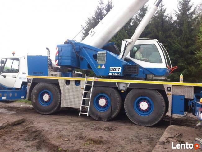 Dźwig, żuraw 50 T - wynajem, usługi dzierżawa