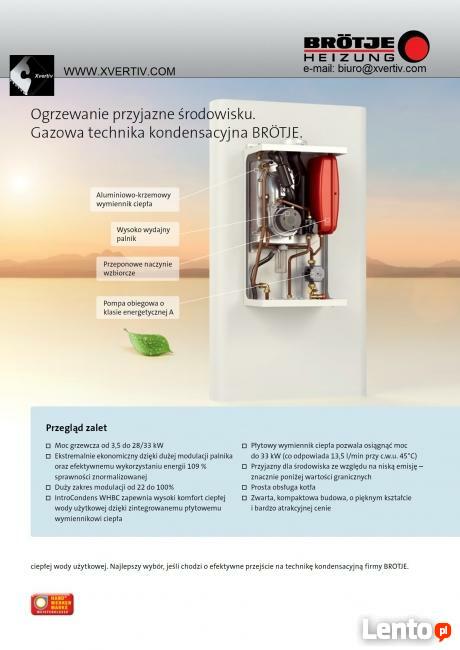 Broetje gazowe kotły, Piece Kondensacyjne Kraków, małopolska