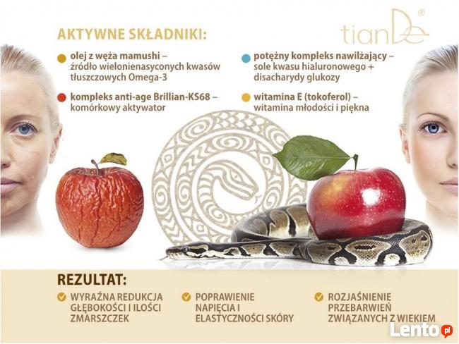 Krem poprawiający elastyczność skóry twarzy z oleju węża