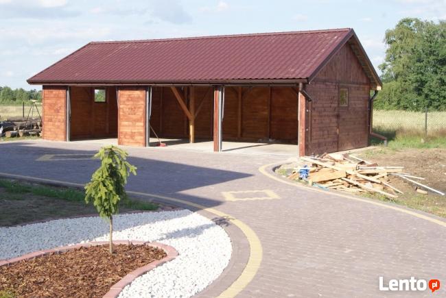 Garaże drewniane domek letniskowy wiaty garaż murowane,
