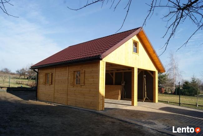 Garaże drewniane domek letniskowy wiaty garaż murowane,