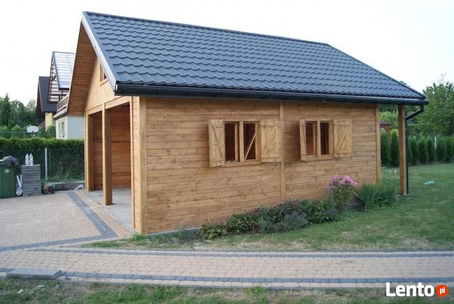 Garaże drewniane domek letniskowy wiaty garaż murowane,