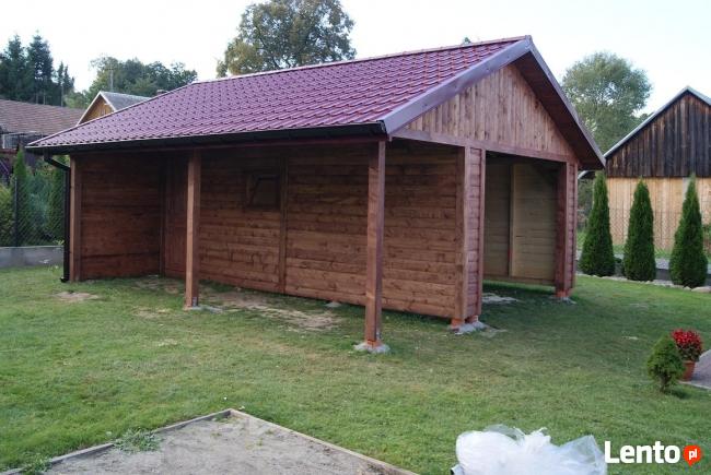 Garaże drewniane domek letniskowy wiaty garaż murowane,