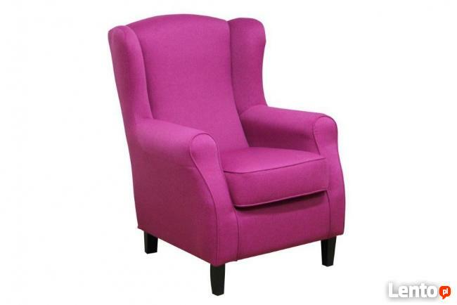 obnizka cen sprzedam fotel uszak w mieciutkiej tkaninie