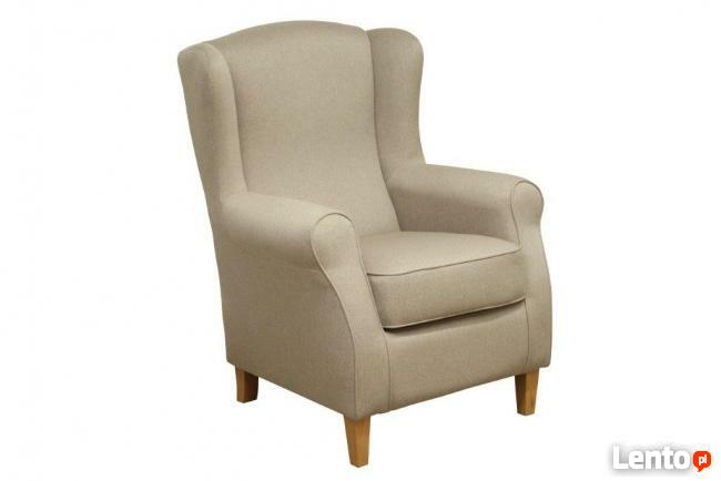 obnizka cen sprzedam fotel uszak w mieciutkiej tkaninie