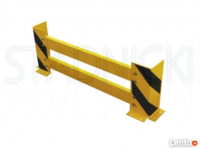 Odbojnica regałowa narożna, zabezpieczenie krańca regału