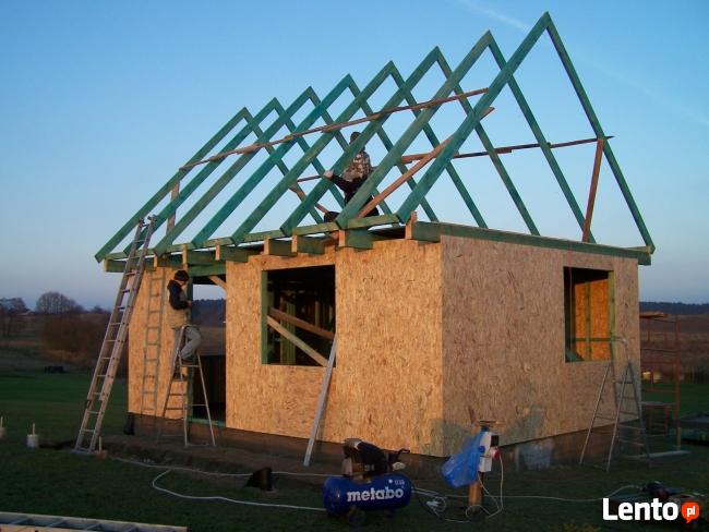 domy z drewna szkieletowe letniskowe