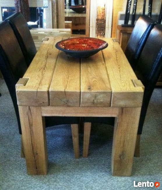 Masywny, Lity Kuchenny stól Dębowy -- Mebel na lata