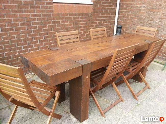 Masywny, Lity Kuchenny stól Dębowy -- Mebel na lata