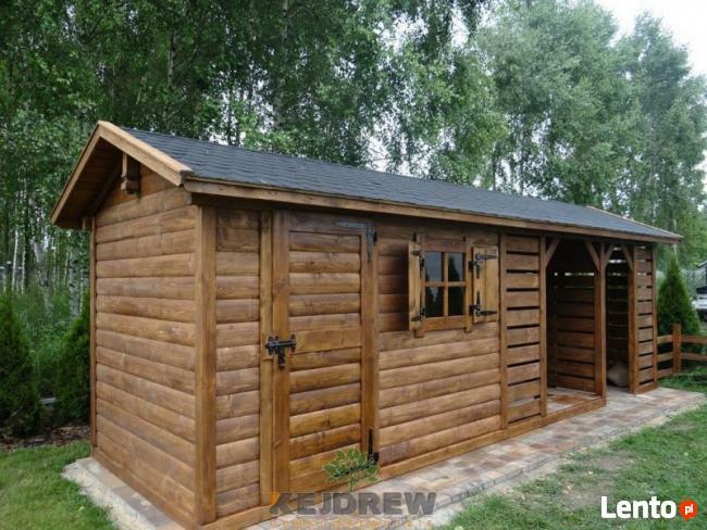 Duży domek z zamykaną drewutnią Hubert