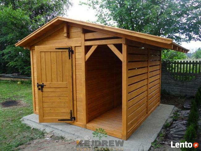 Duży domek z zamykaną drewutnią Hubert