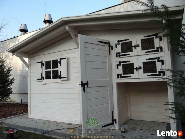 Drewutnia z dwoma pomieszczeniami kryta dachówką