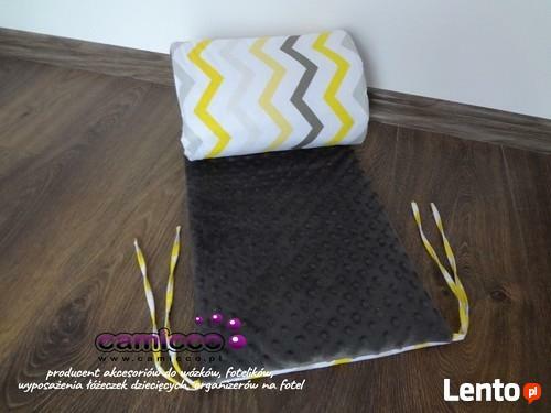 OCHRANIACZ 180x30 MINKY do ŁÓŻECZKA 120x60 boczki