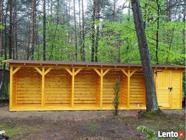 Drewutnia z dwoma pomieszczeniami kryta dachówką