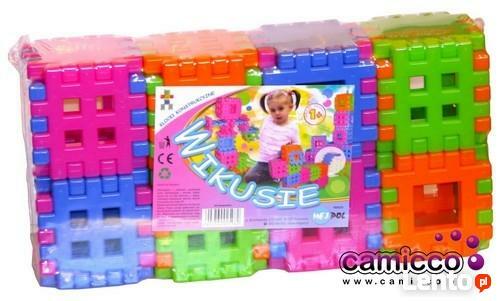 Klocki wafle - WIKUSIE 48 el KRATKA bazowe przestrzenne DLA