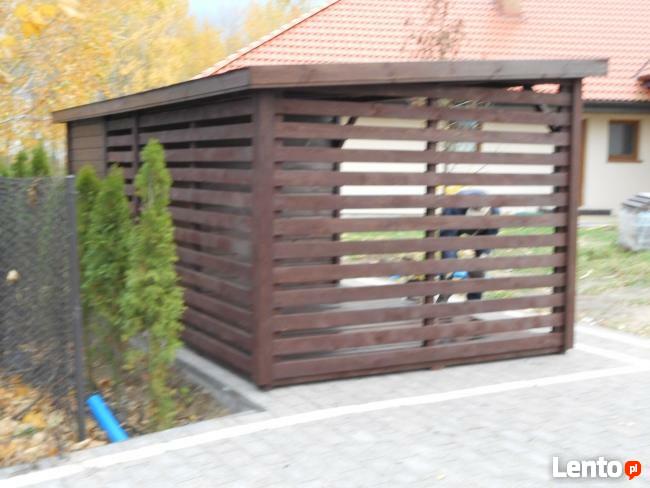 Drewutnia ze schowkiem 1,5 m na 3 m