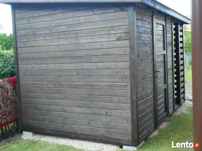 Drewutnia ze schowkiem 3 m na 1,5 m
