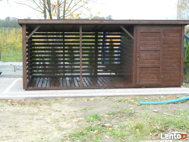 Drewutnia ze schowkiem 3 m na 1,5 m
