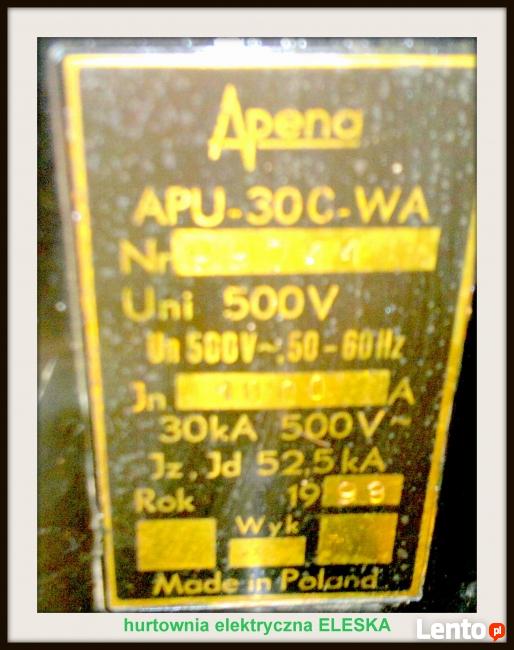 Wyłącznik APU 30C/WA wersja wysuwna ; Ith: 630A, 500V