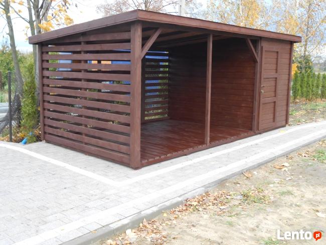 Drewutnia ze schowkiem 5 na 3 m
