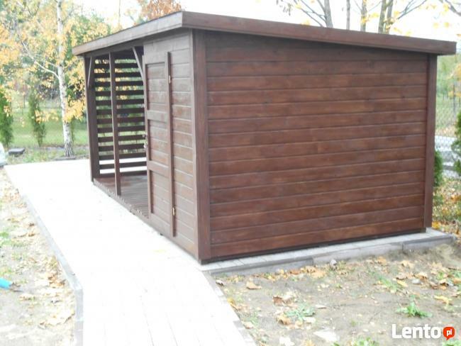 Drewutnia ze schowkiem 3 m na 1,5 m