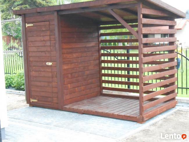Drewutnia ze schowkiem 3 m na 1,5 m