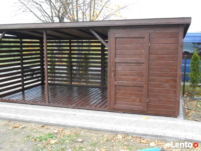 Drewutnia ze schowkiem 5 na 3 m