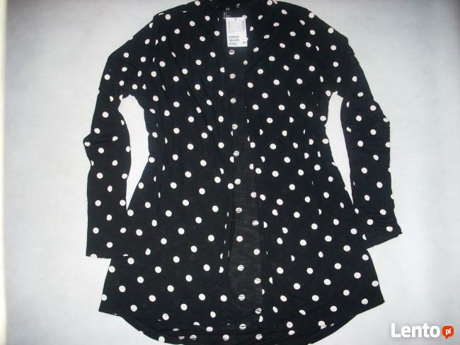 H&M narzutka Czarna Białe GROCHY NOWA 36 38 S M