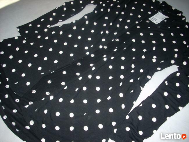 H&M narzutka Czarna Białe GROCHY NOWA 36 38 S M