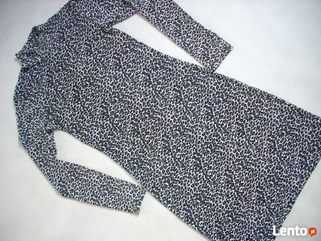 SZARA sukienka Panterka Półgolf 36 38 S M