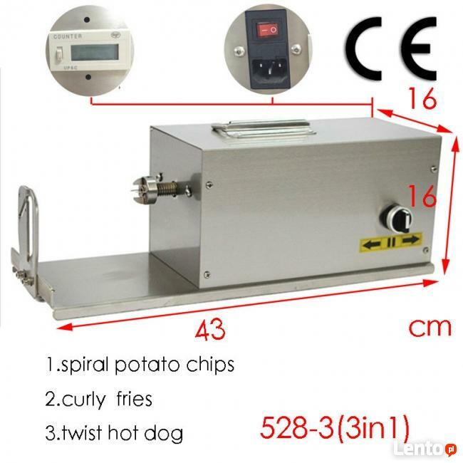 ZAKRĘCONY ZIEMNIAK NA PATYKU SPIRALNA FRYTKA