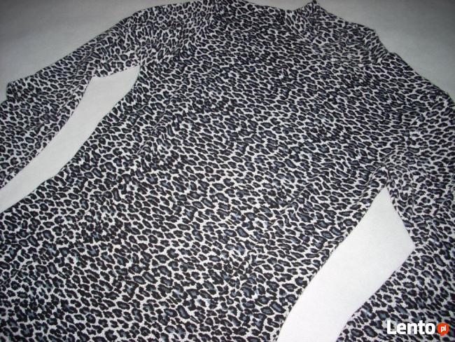 SZARA sukienka Panterka Półgolf 36 38 S M