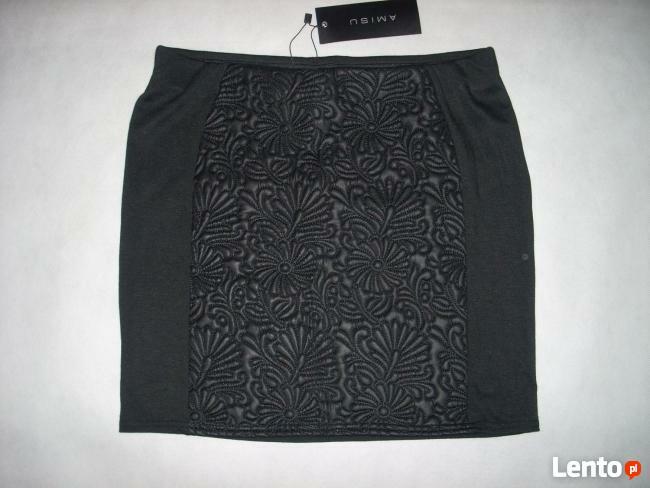 AMISU spódnica Pikowana Kwiaty NOWA M L