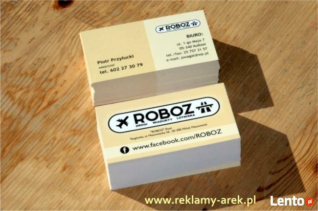 Ulotki wizytówki plakat naklejki dobra tania Drukarnia Mińsk