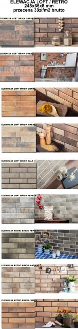 płytki czarne SZARE białe elewacja foggia bianco gris nero