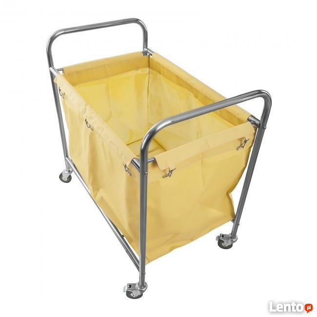 Wózek na pranie, 250 litrów transportowy 4 kółka hamulec